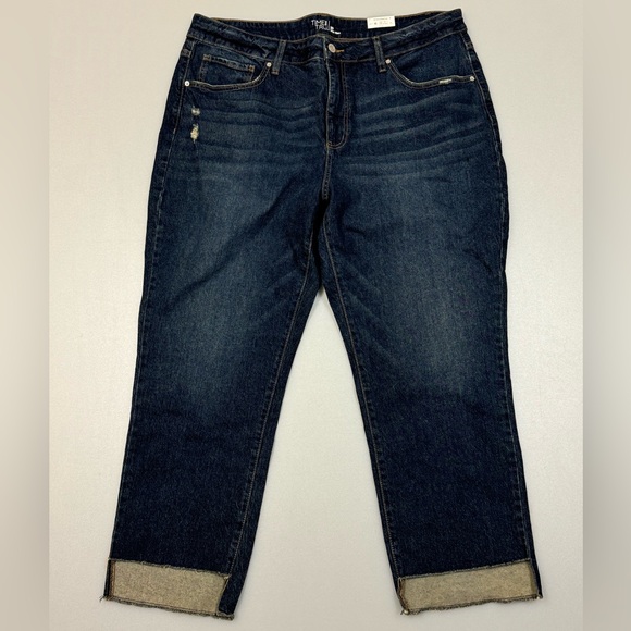 Time and Tru Denim - Time And Tru High Rise Cropped Jeans - 20